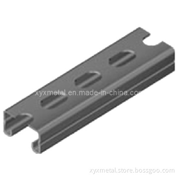 Slotted Channel with Strenghten Lines on Both Sides
